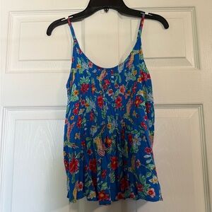 Old Navy Blue Floral Camisole
